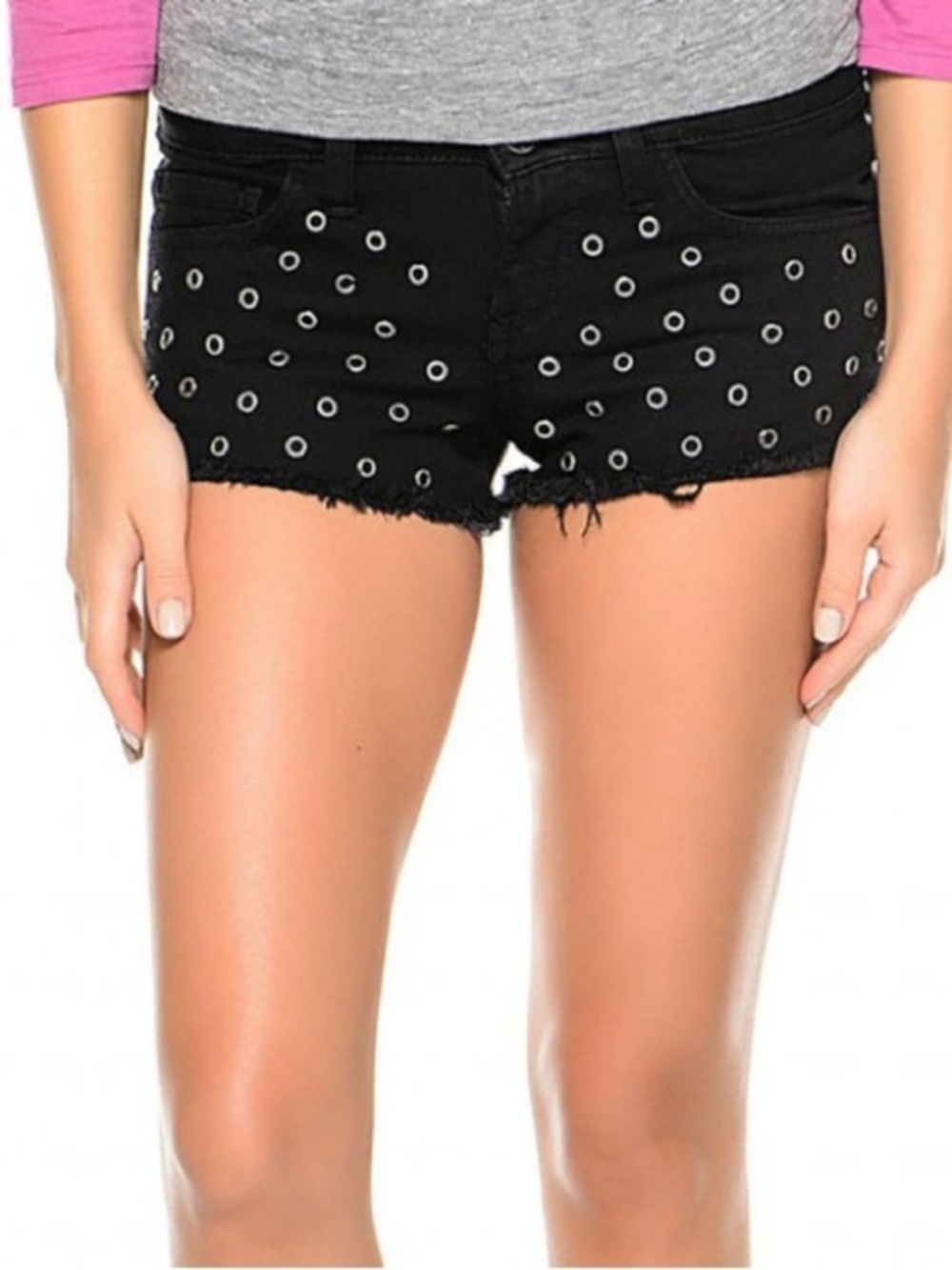 NWT Vans Black Grommet Short Size 7